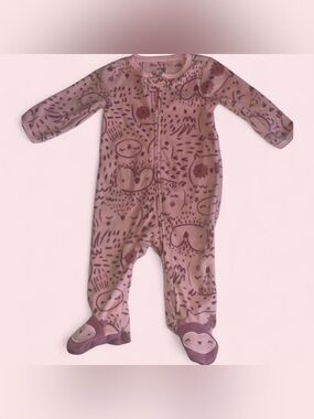 Carter’s | Infant One Piece Owl Printed Two-Way Zip-Up Footie | 6M
